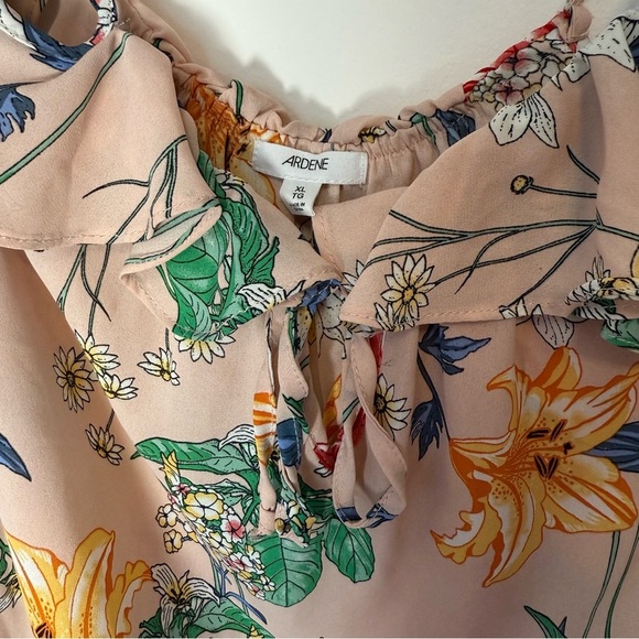 Ardene Floral Off-Shoulder Top with sleeves Size XL - Picture 6 of 9